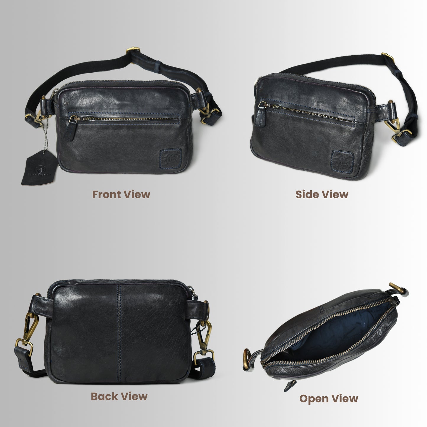 Daily Edge Crossbody - Navy Blue