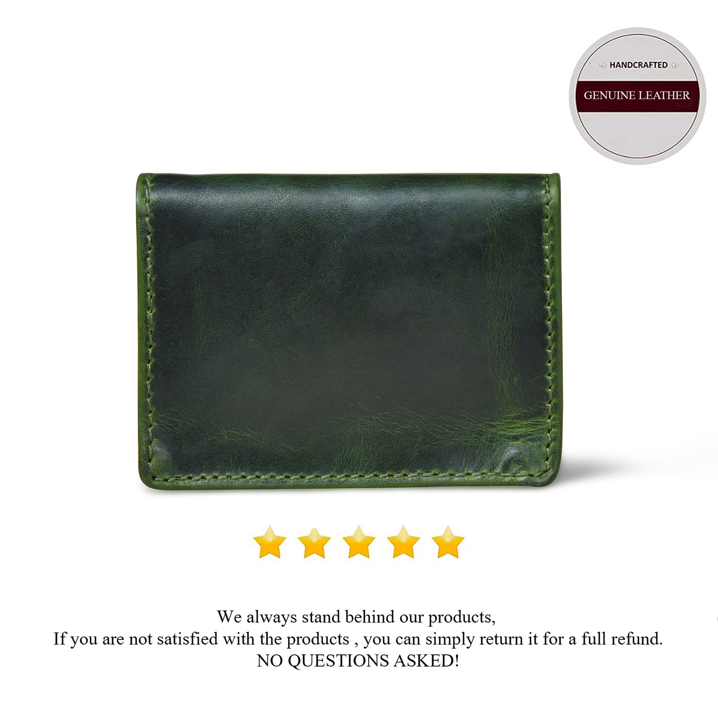 SafeSlip Leather Wallet - Forest Green