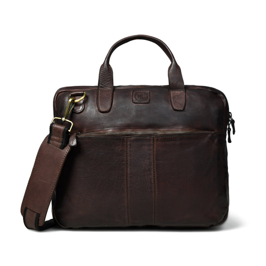 SaddleStone Executive Laptop Bag - Dark Brown