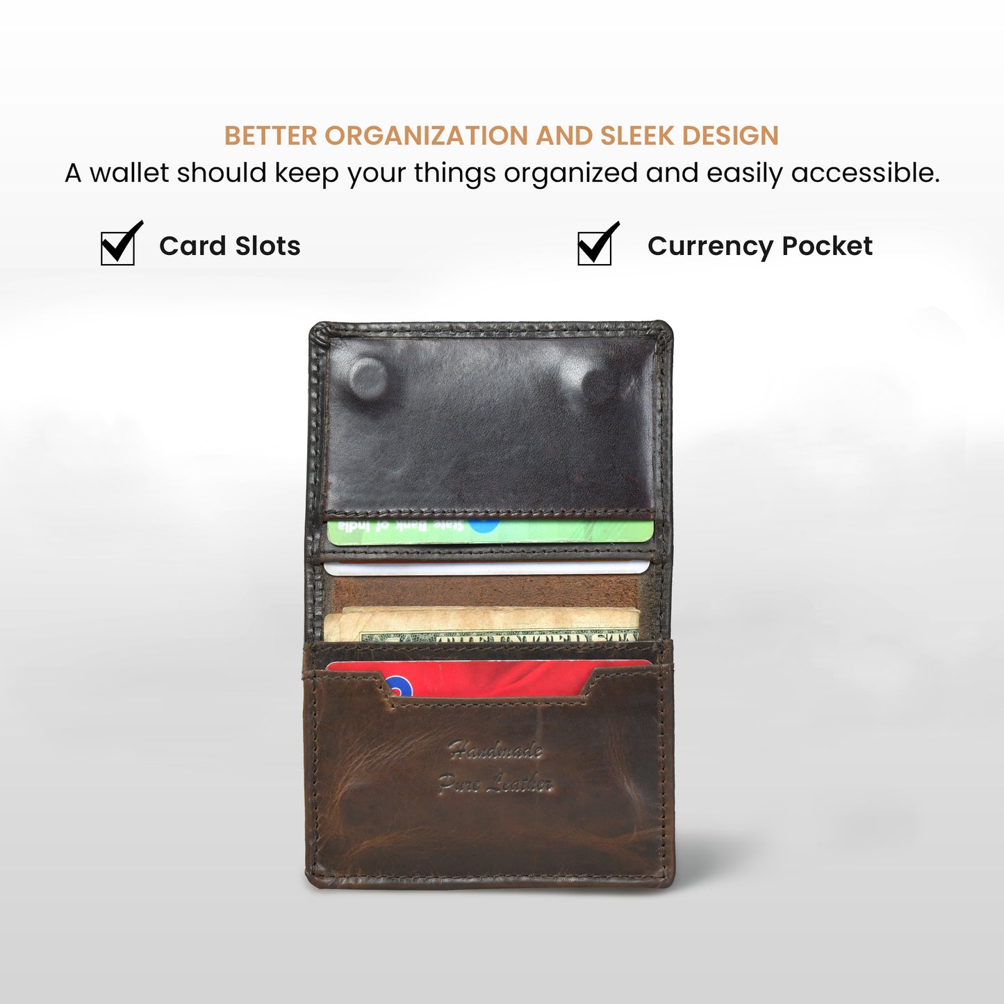 SafeSlip Leather Wallet - Black
