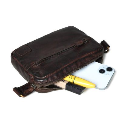 Daily Edge Crossbody - Dark Brown