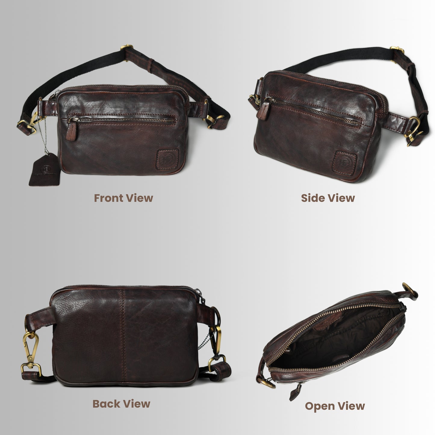 Daily Edge Crossbody - Dark Brown