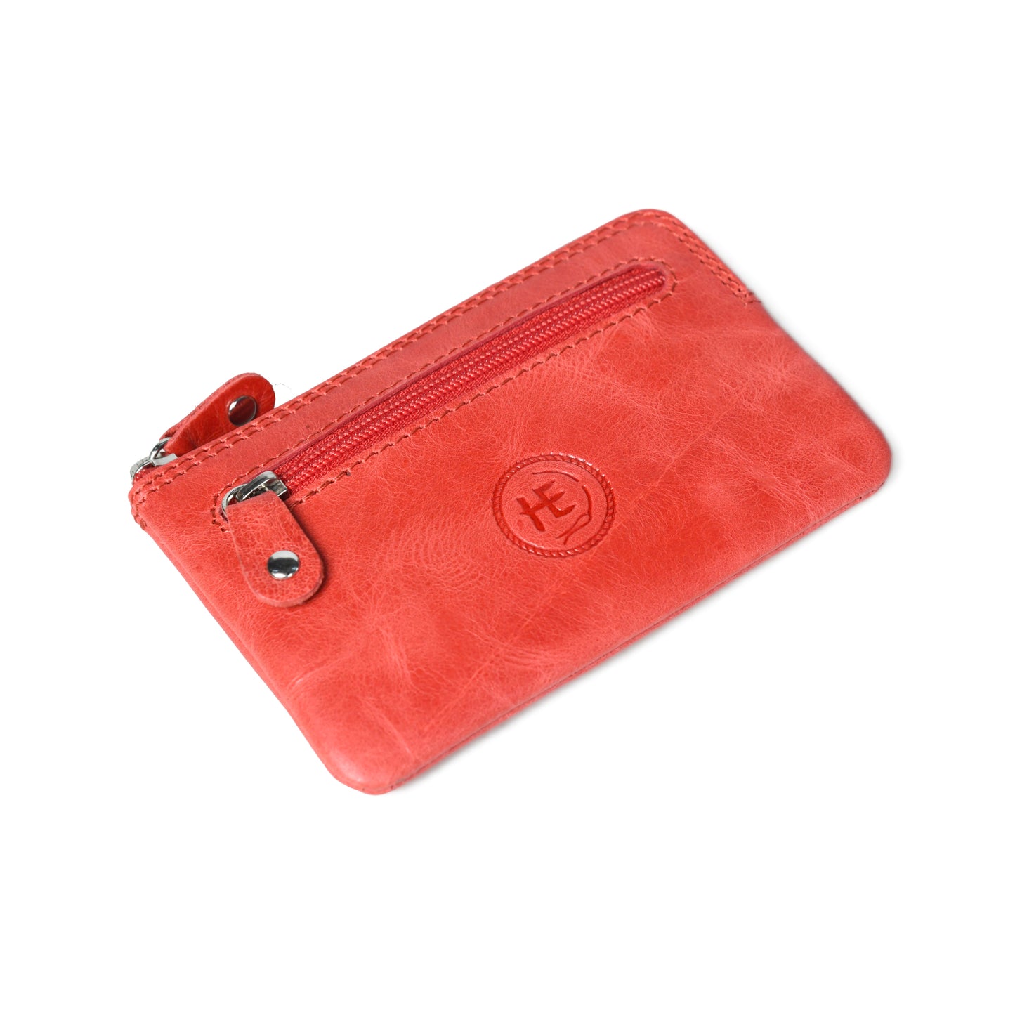 Rover Leather Pouch with Three Zip Pockets