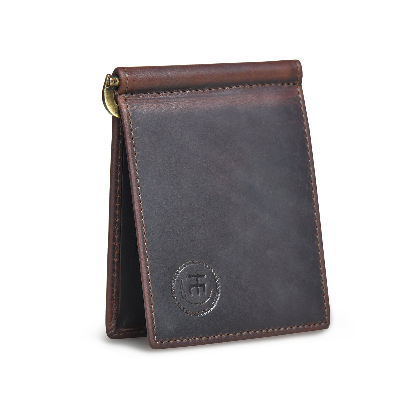SafeCarry Leather Wallet - Dark Brown