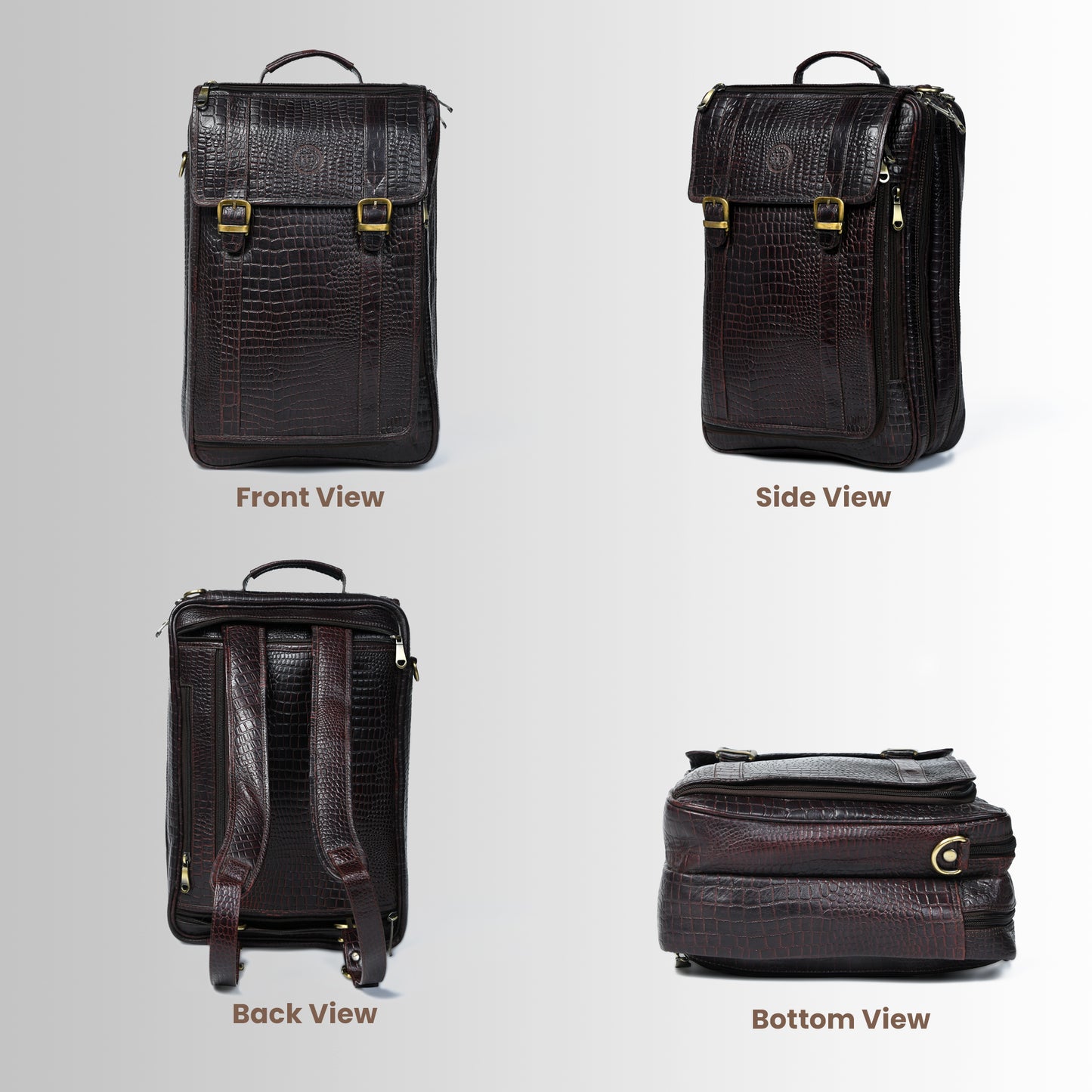 Workation Backpack | 2 in 1 Laptop bag - Dark Brown