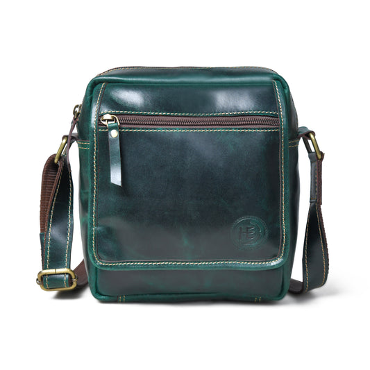 Everyday Leather Sling Pouch - Forest Green