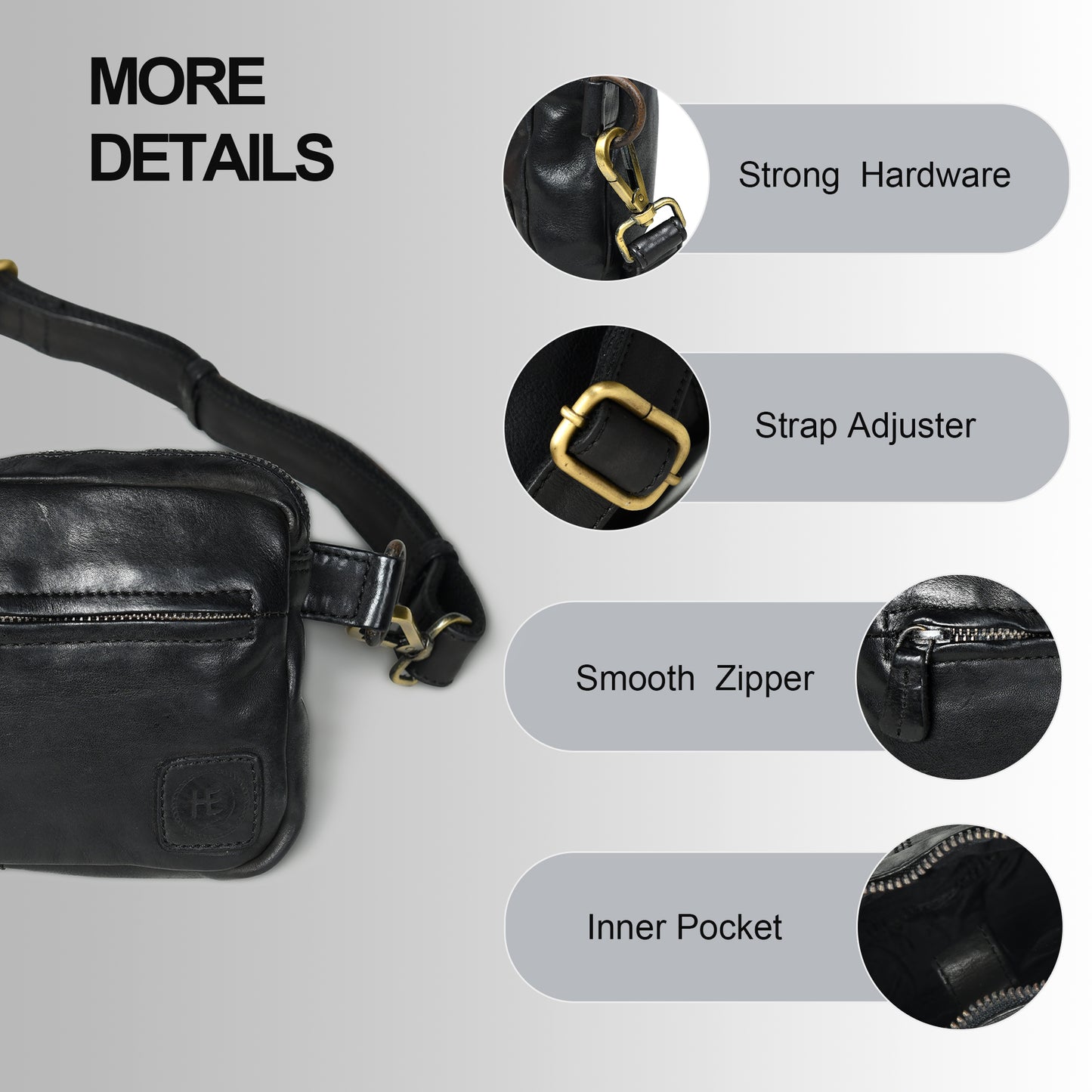 Daily Edge Crossbody - Black