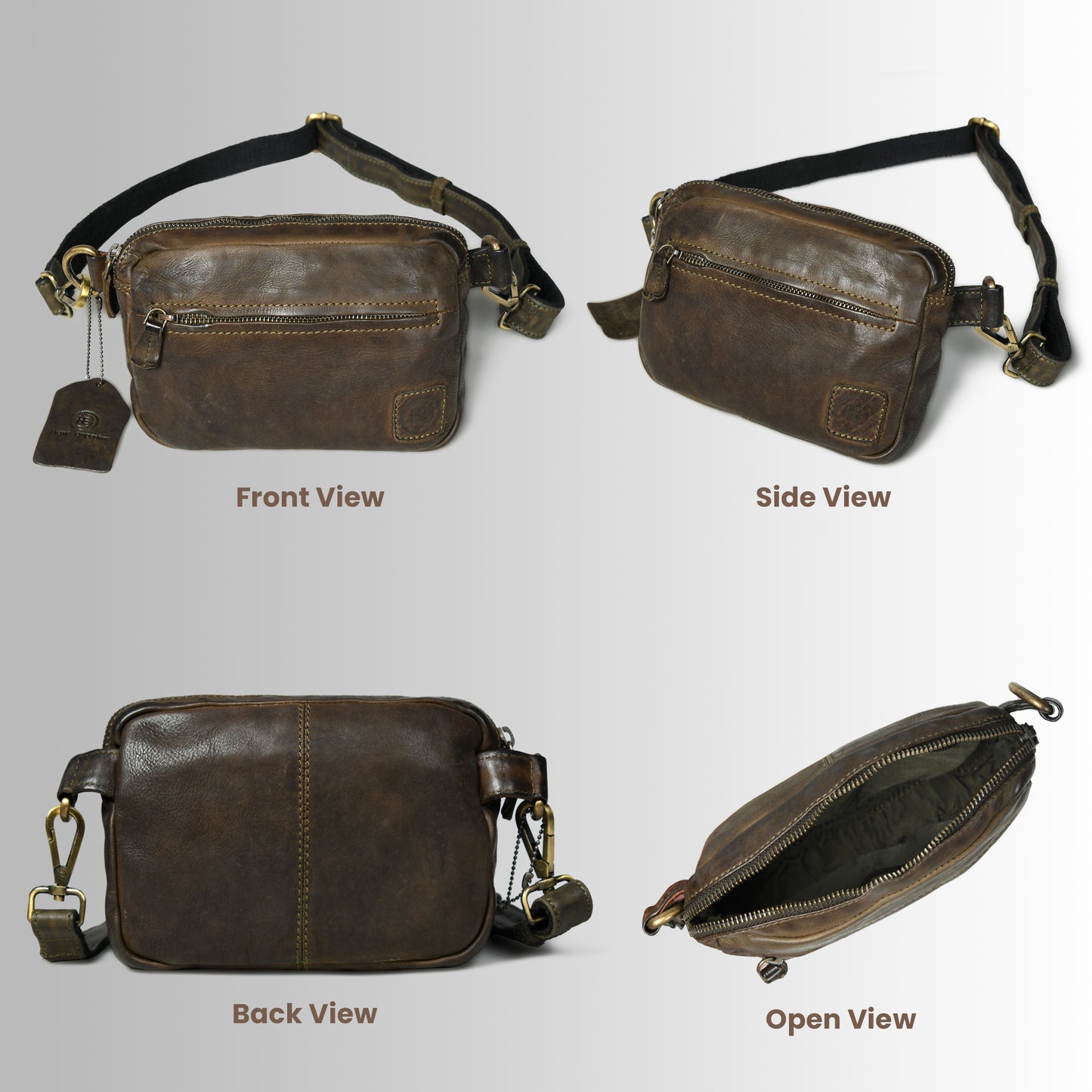 Daily Edge Crossbody - Tan Brown