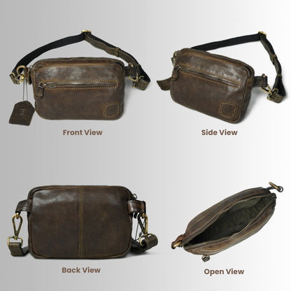Daily Edge Crossbody - Tan Brown
