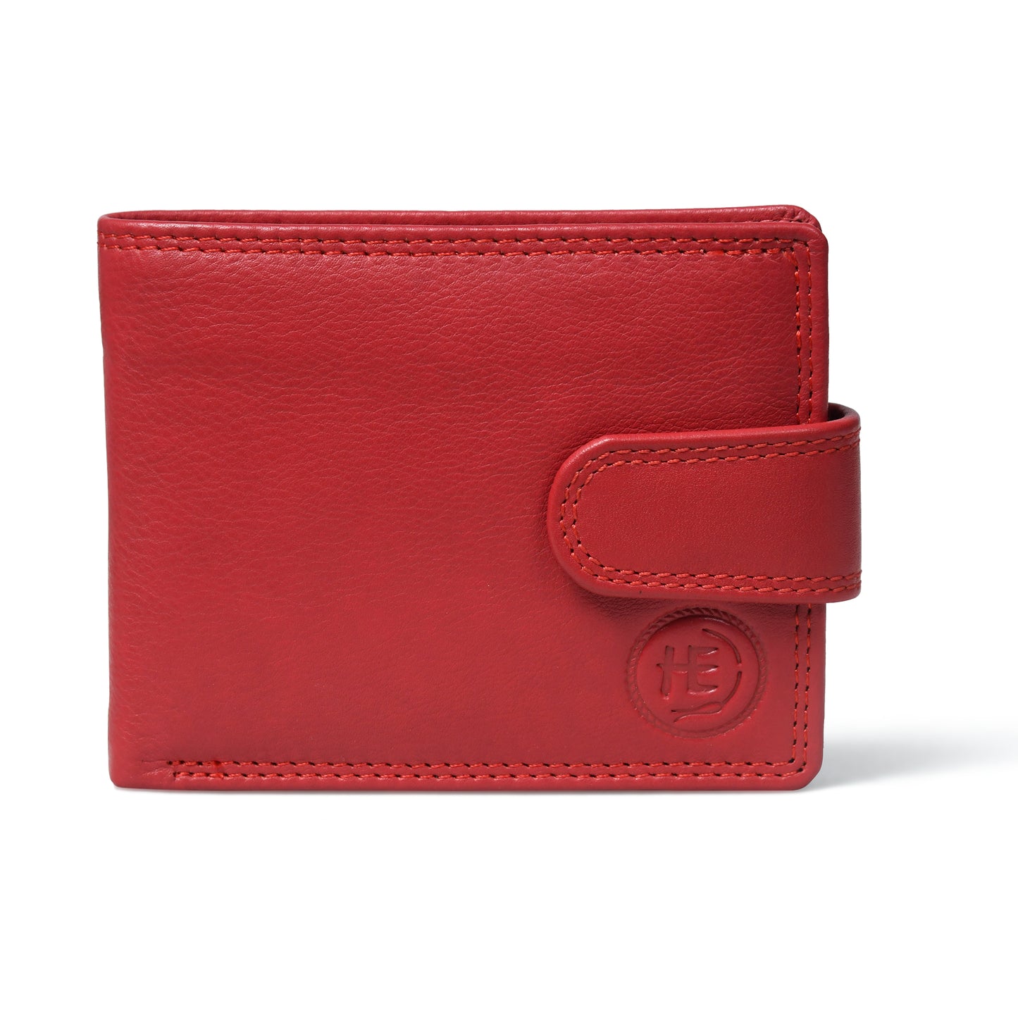 Sentinel RFID Blocking Men's Leather Bifold Wallet with Snap Tab