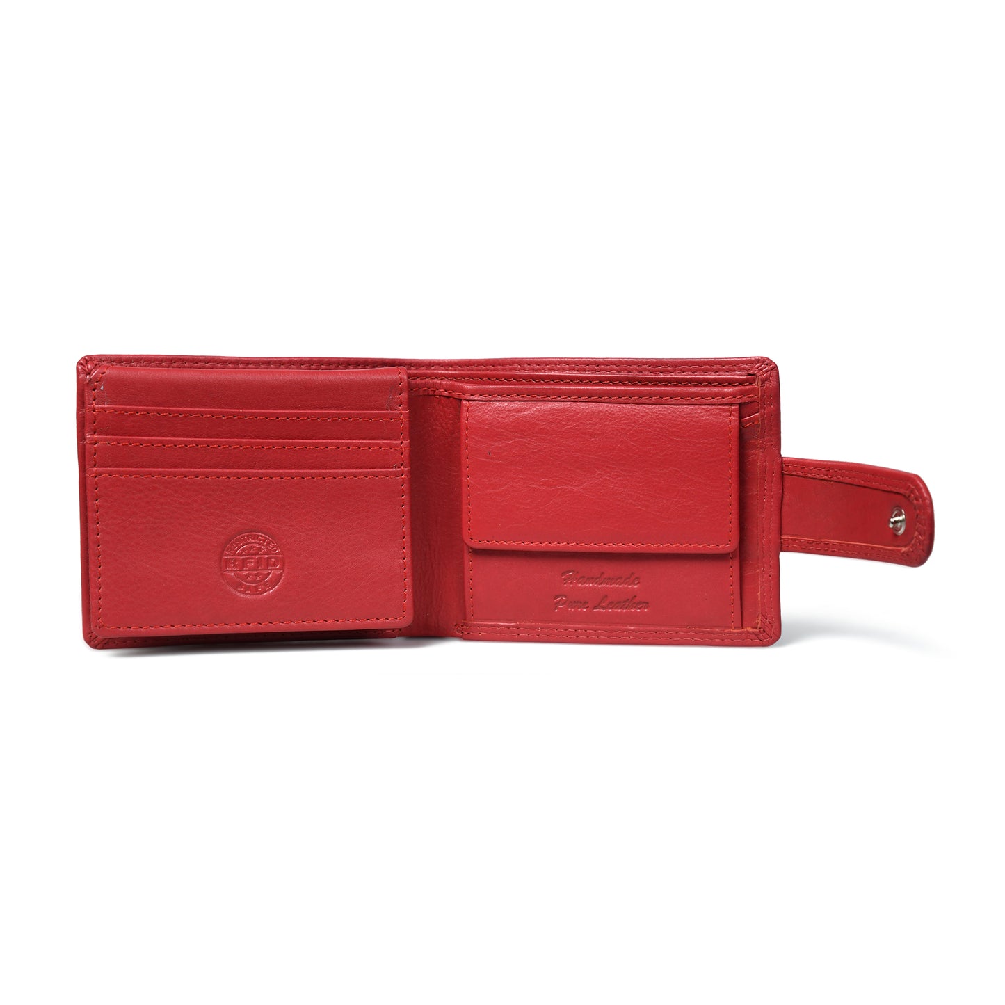 Sentinel RFID Blocking Men's Leather Bifold Wallet with Snap Tab