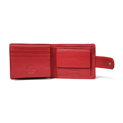 Sentinel RFID Blocking Men's Leather Bifold Wallet with Snap Tab