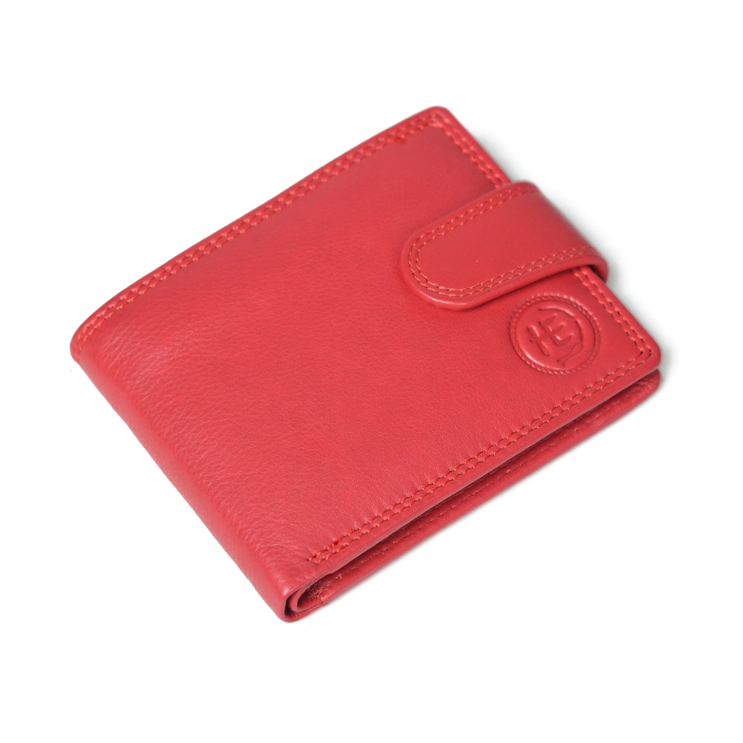 Sentinel RFID Blocking Men's Leather Bifold Wallet with Snap Tab