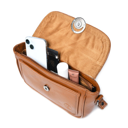 Classic Leather Pouch for Women - Brown