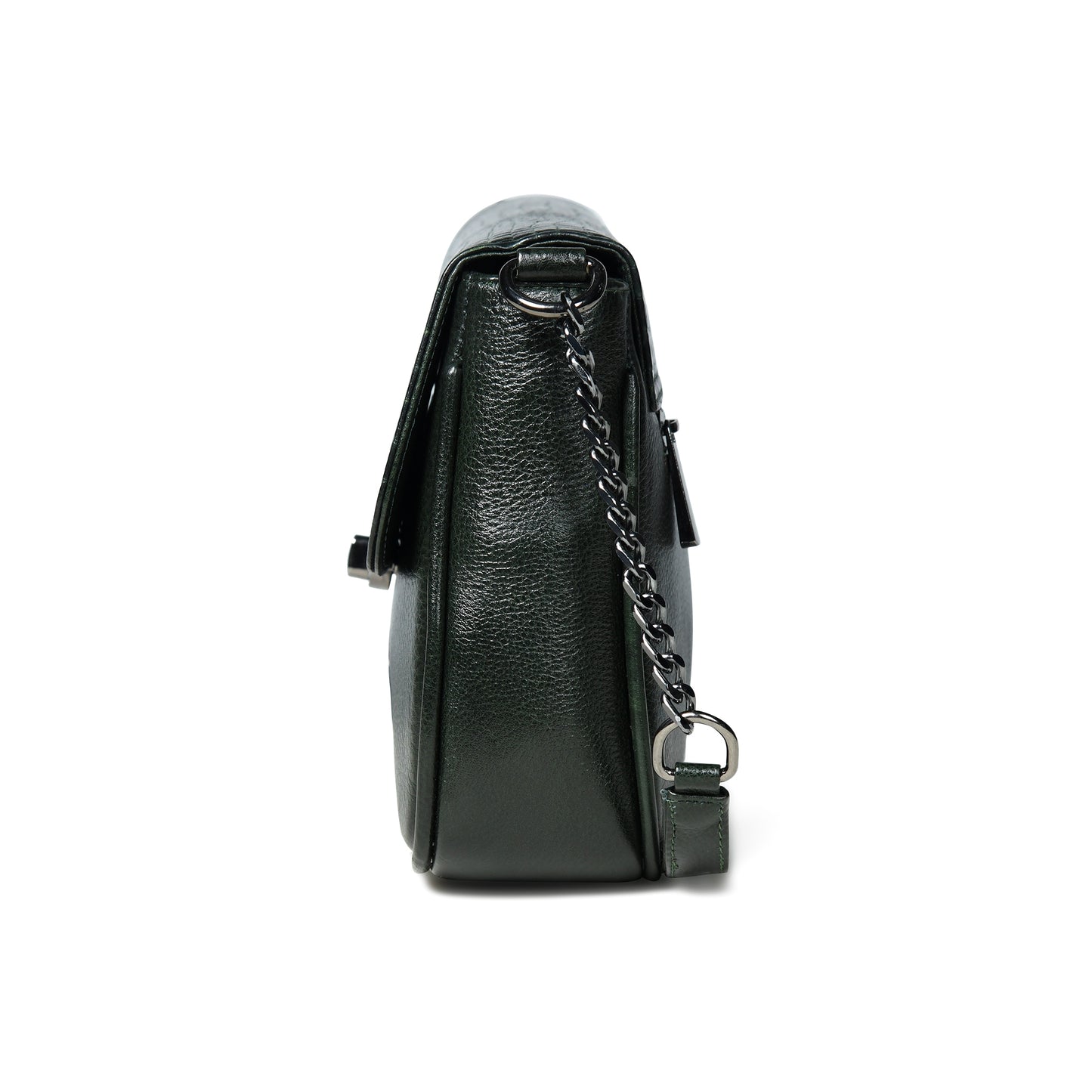 Croc Flap Sling Bag - Forest Green