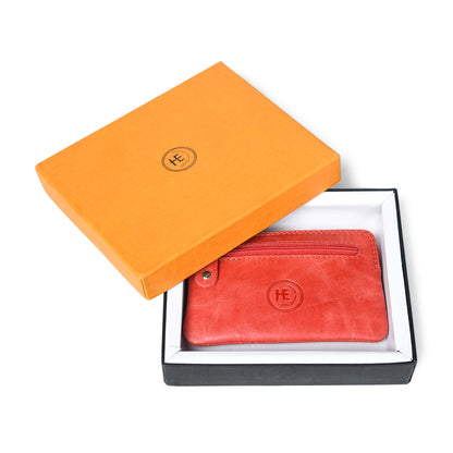 Rover Leather Pouch with Three Zip Pockets