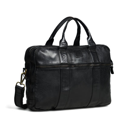 Vegan Leather Office Bag - Black
