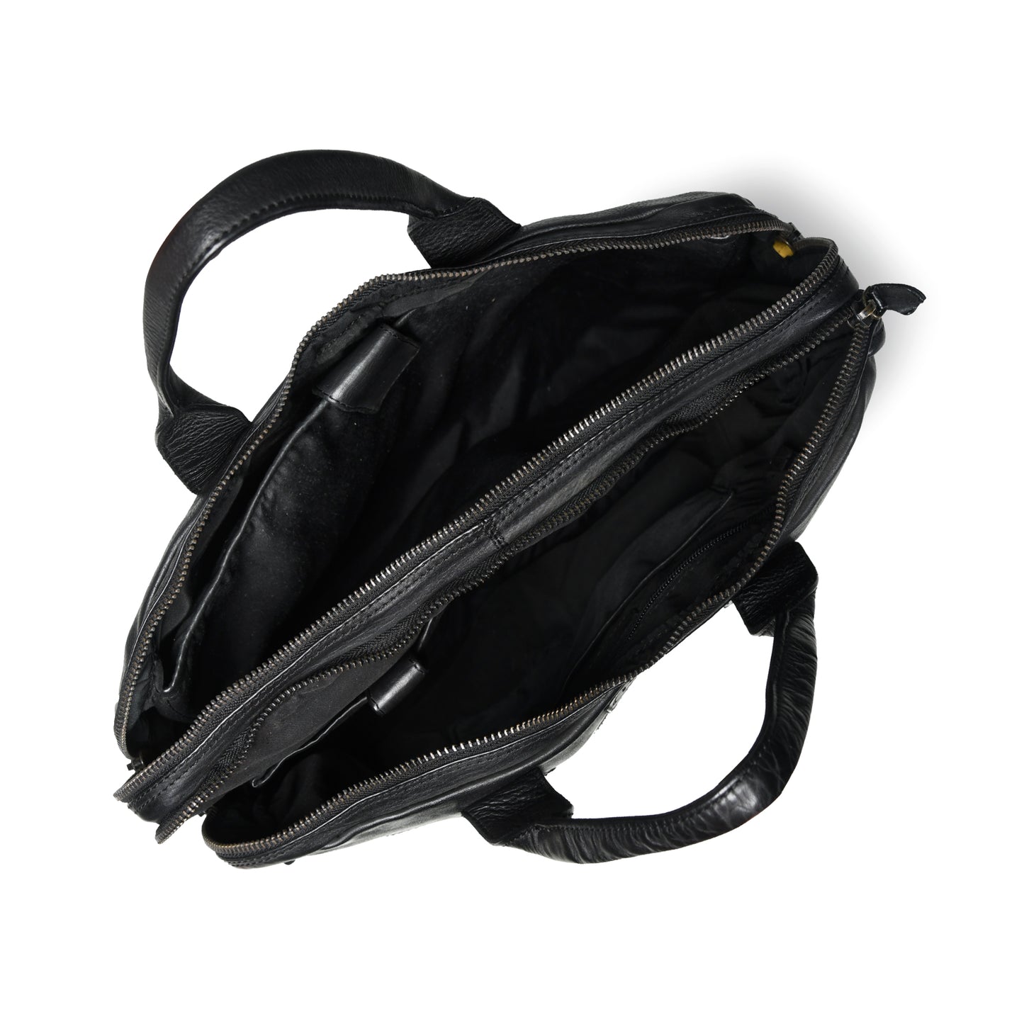 Vegan Leather Office Bag - Black