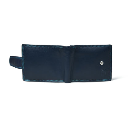 Sentinel RFID Blocking Men's Leather Bifold Wallet with Snap Tab