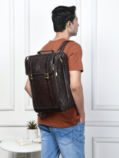Workation Backpack | 2 in 1 Laptop bag - Dark Brown