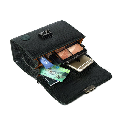 Croc Charm Crossbody Bag - Forest Green