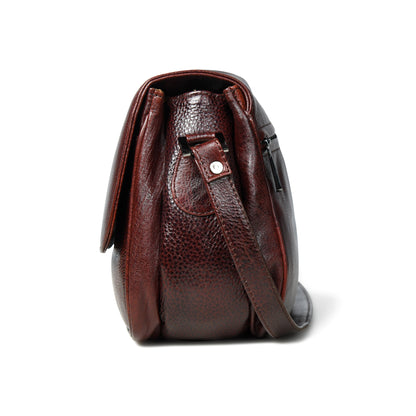 Soft Flap Women Bag - Maroon Red