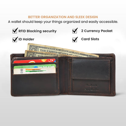 PureFold Classic Wallet - Dark Brown
