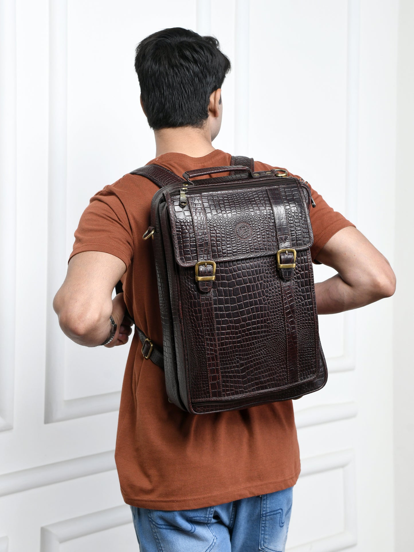 Workation Backpack | 2 in 1 Laptop bag - Dark Brown