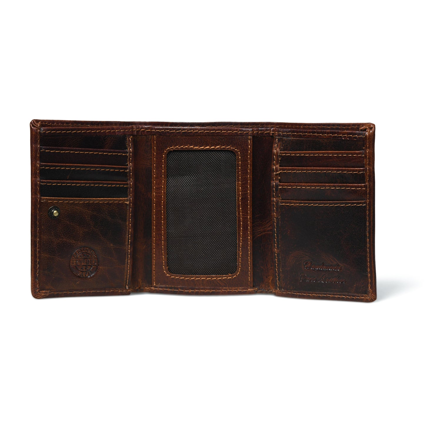 Agent RFID Trifold Leather Wallet