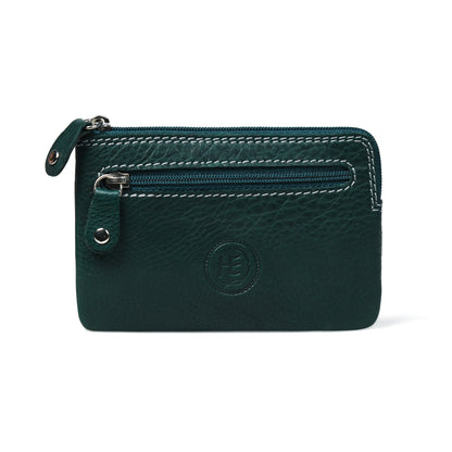 Rover Leather Pouch with Three Zip Pockets