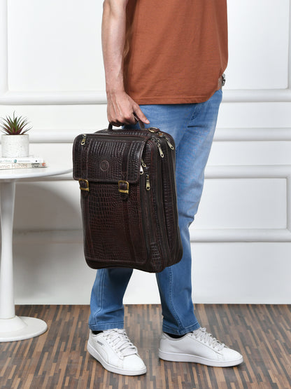 Workation Backpack | 2 in 1 Laptop bag - Dark Brown