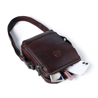 Marquess Men's Leather Crossbody Bag