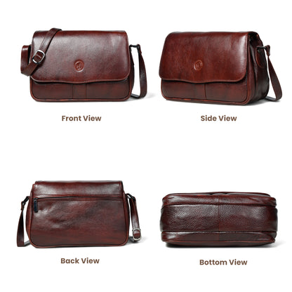 Soft Flap Women Bag - Maroon Red