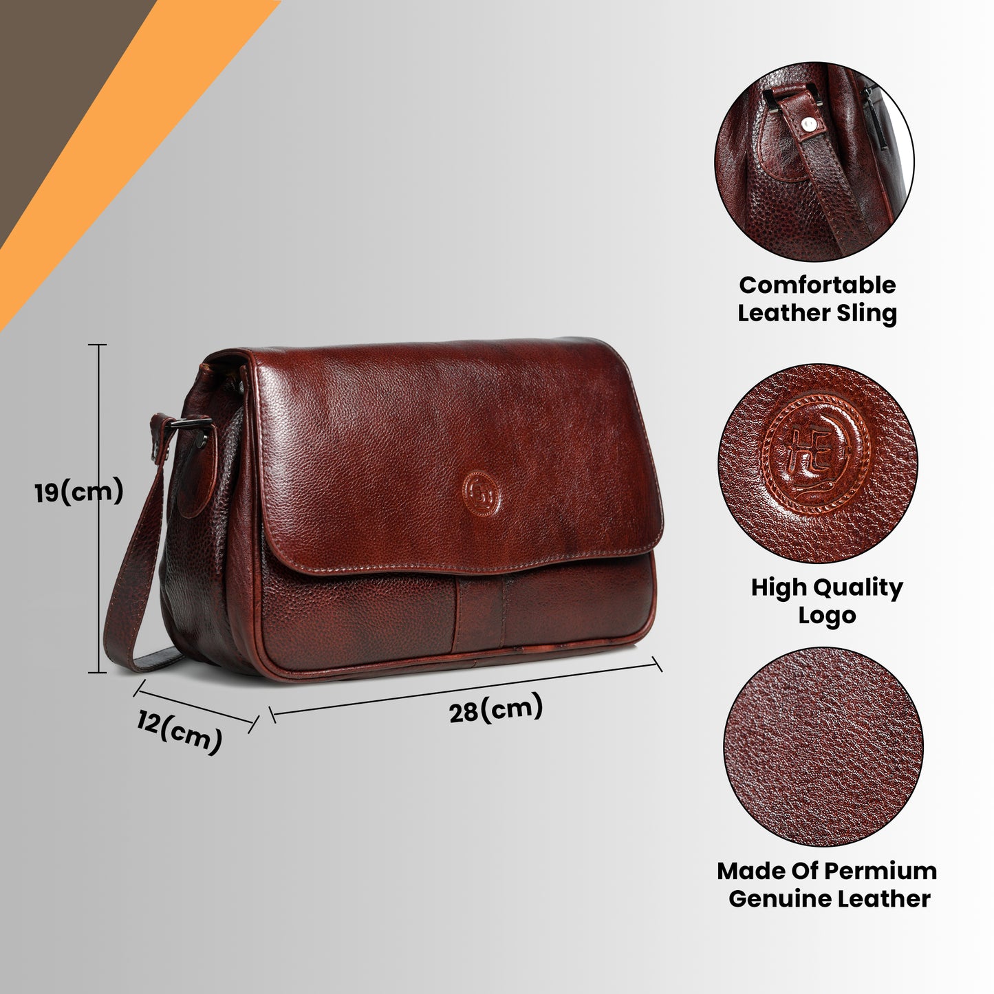 Soft Flap Women Bag - Maroon Red