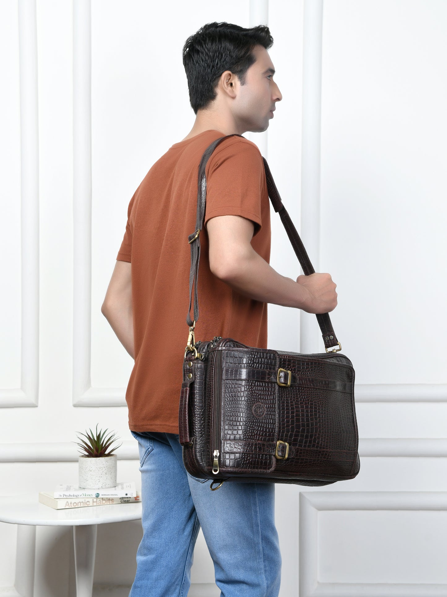 Workation Backpack | 2 in 1 Laptop bag - Dark Brown