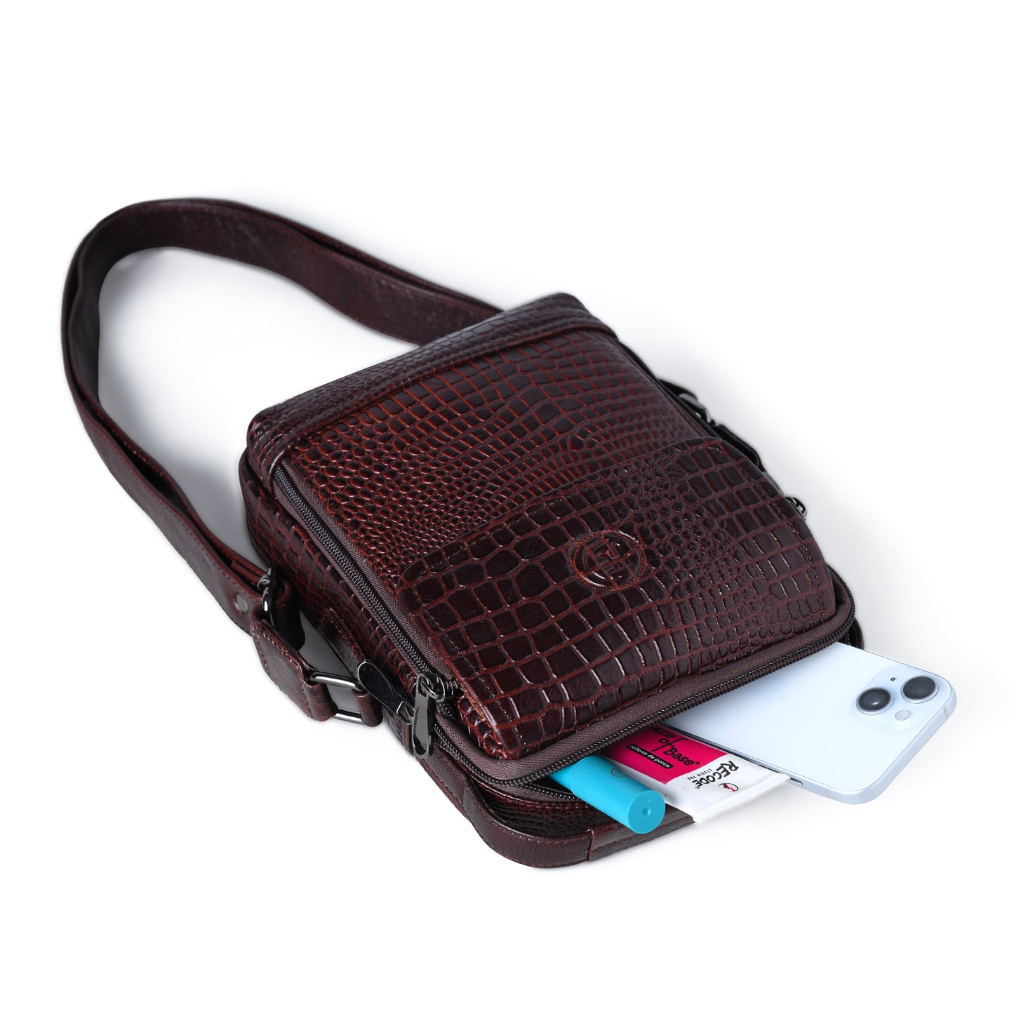 Marquess Men's Leather Crossbody Bag