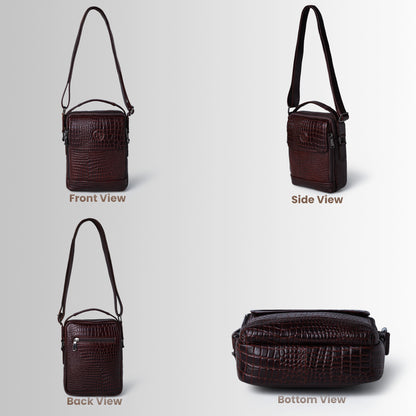 Marquess Men's Leather Crossbody Bag