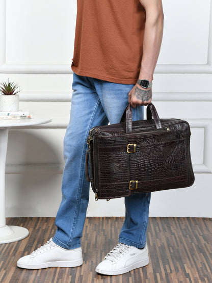 Workation Backpack | 2 in 1 Laptop bag - Dark Brown