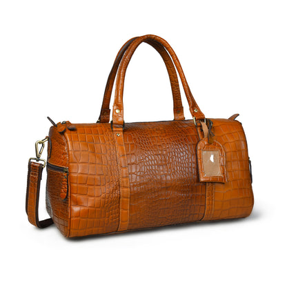 GrainGlow Traveler Duffle Bag - Brown