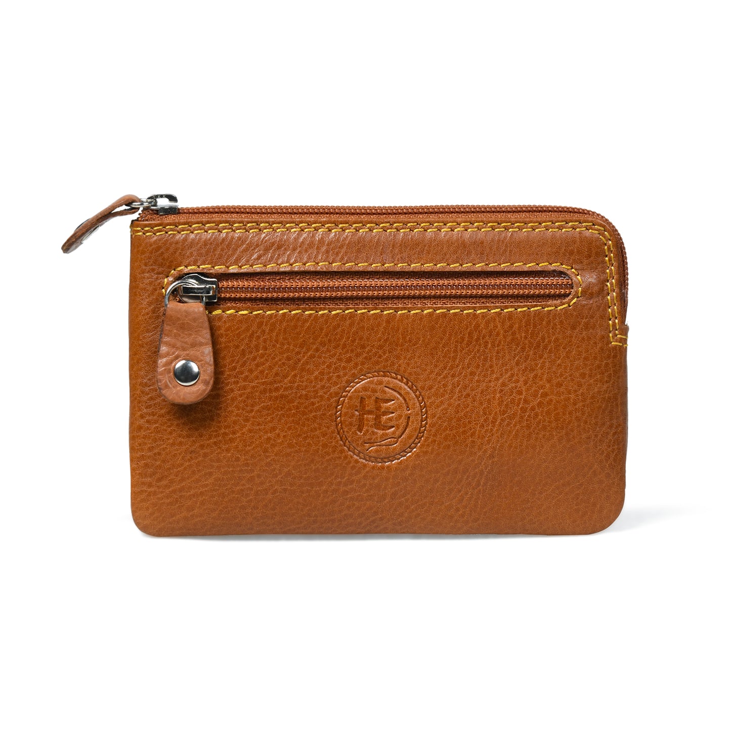 Rover Leather Pouch with Three Zip Pockets