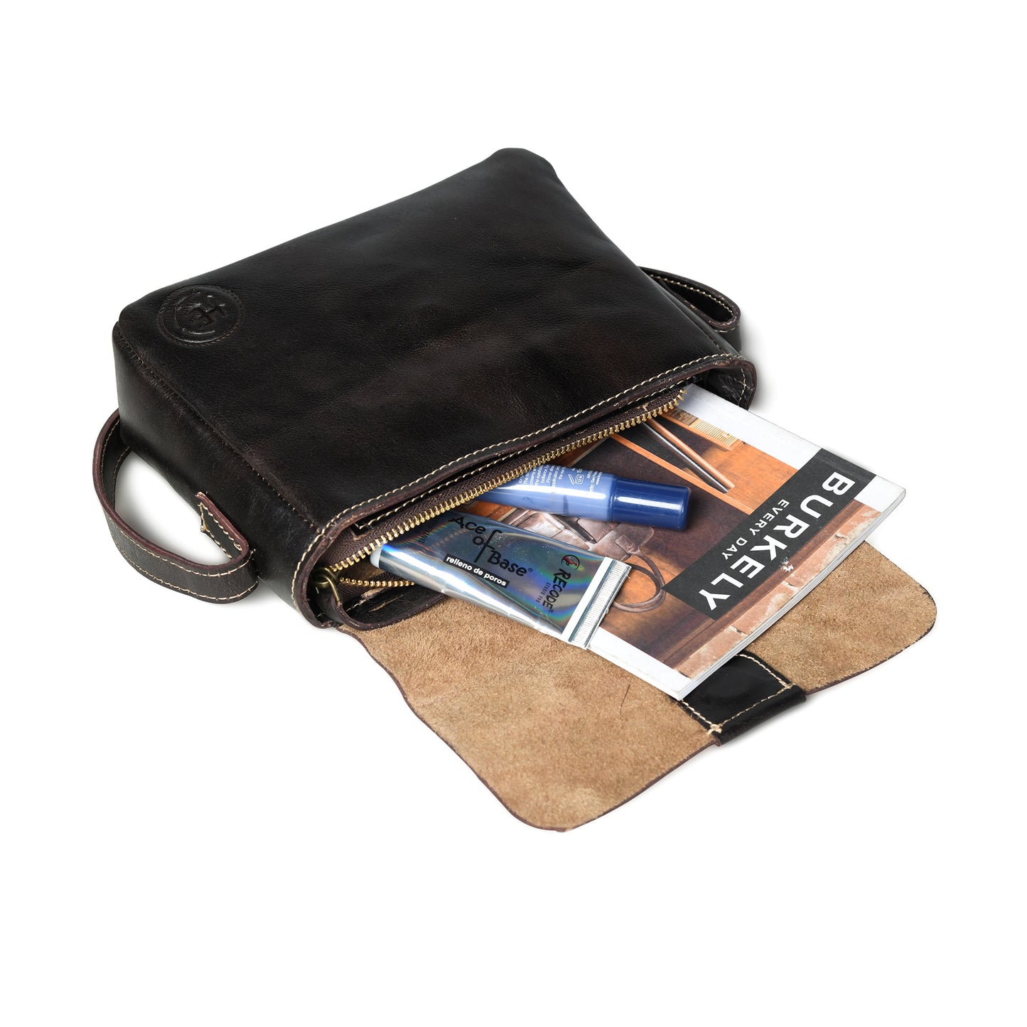 Minimalist Leather Bag for Women - Black