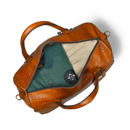 GrainGlow Traveler Duffle Bag - Brown