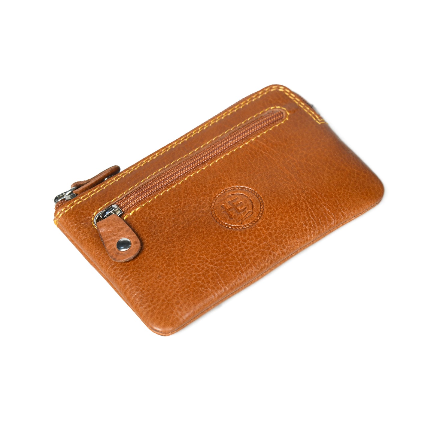 Rover Leather Pouch with Three Zip Pockets