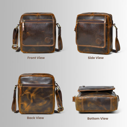 Everyday Leather Sling Pouch - Tan Brown