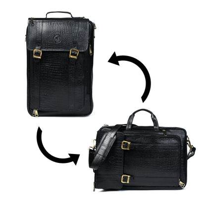 Workation Backpack | 2 in 1 Laptop bag - Black