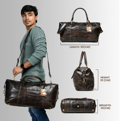 Heritage Haul Duffle - Dark Brown