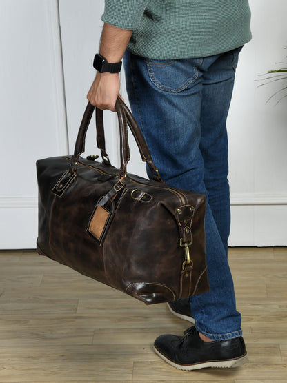 Heritage Haul Duffle - Dark Brown
