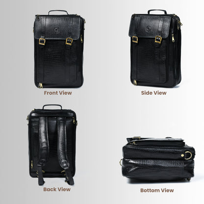 Workation Backpack | 2 in 1 Laptop bag - Black