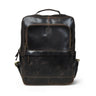 Dark Brown leather bag - front view, handcrafted buffalo leather | Hema Emporium