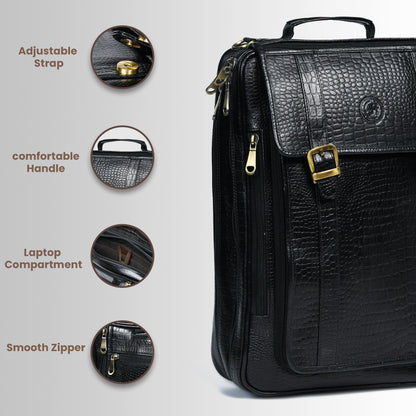 Workation Backpack | 2 in 1 Laptop bag - Black